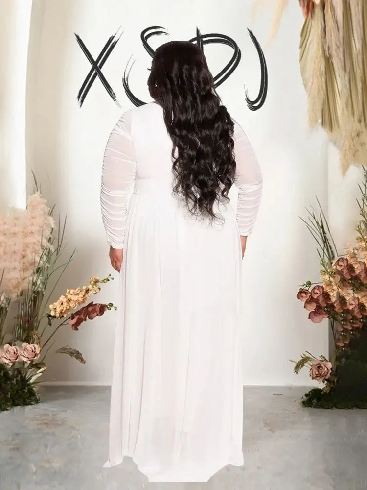 Women Mesh Lace Sleeve Pants Set