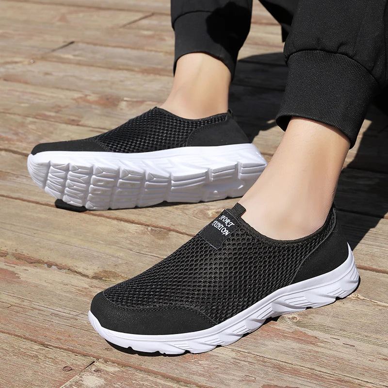 Men Breathable Mesh Walking Loafers