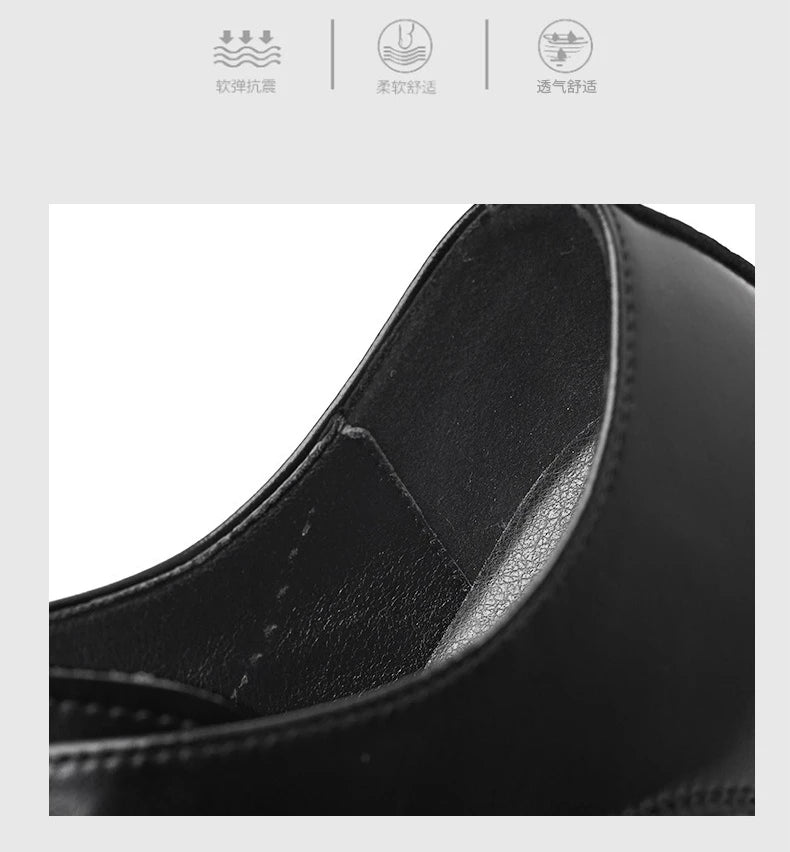 Men Large Size Leather Dress Shoes