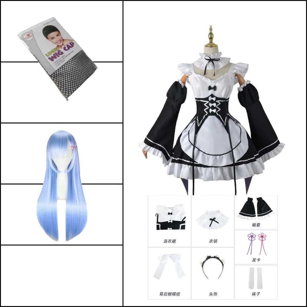 Ram & Rem Maid Cosplay Dress