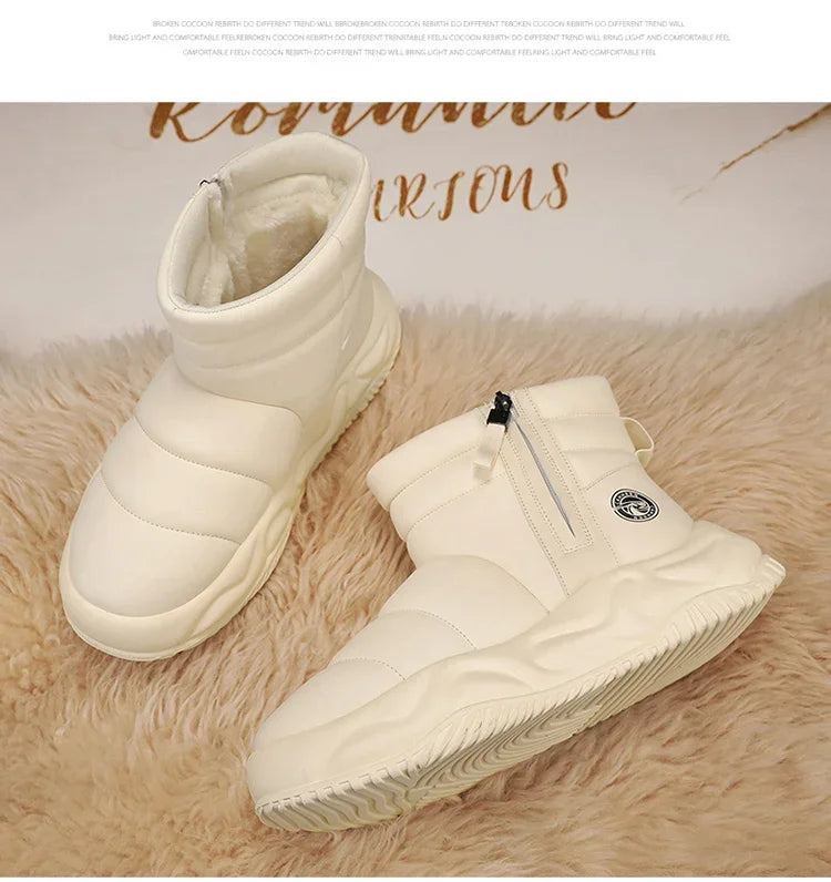 أحذية مطاطية قصيرة مقاومة للماء للنساء