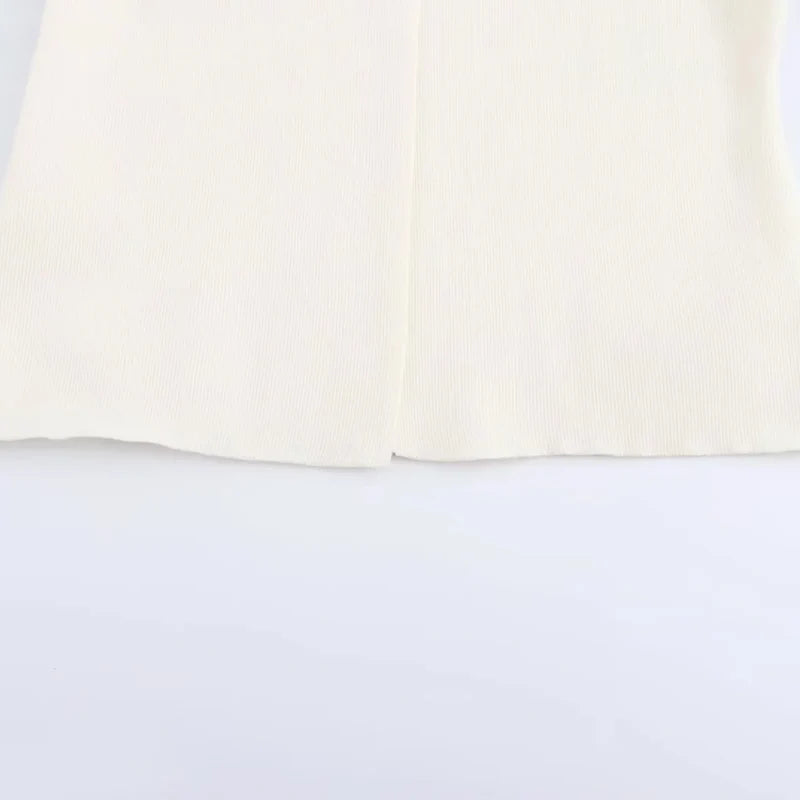 Elegant Knitted Short Sleeve Jacket