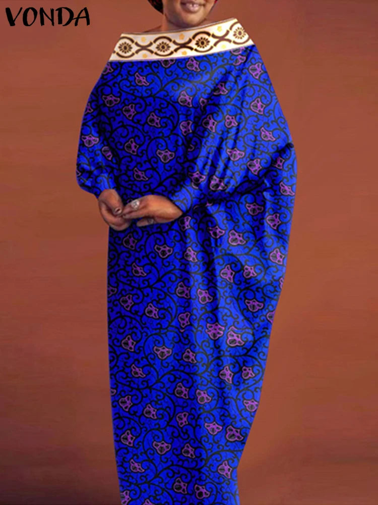 فستان ماكسي بوهو باتوينغ نسائي