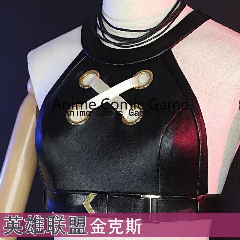 LOL Arcane Jinx Cosplay Costume Outfit