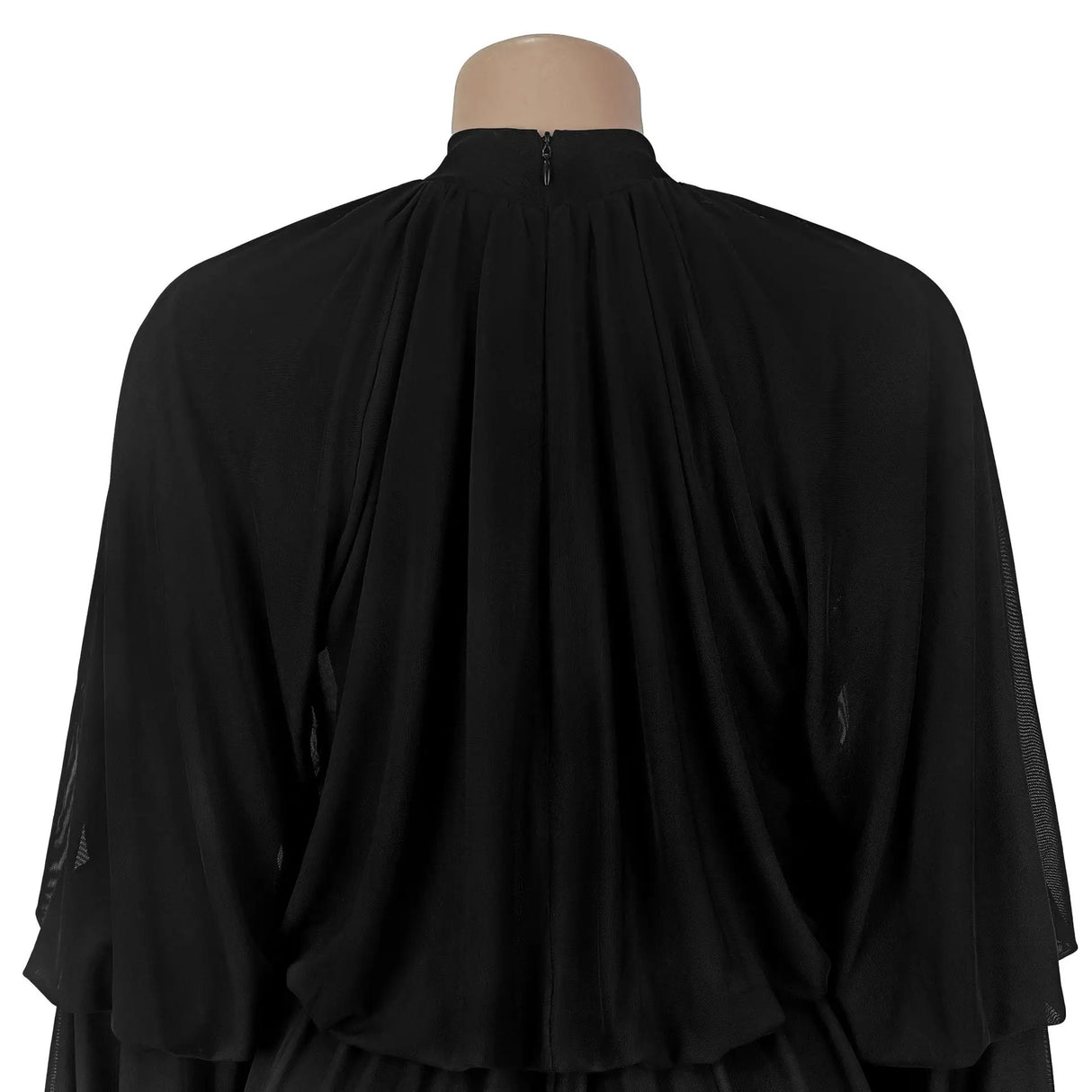 SculptEase™ – جمبسوت ضيق بأكمام واسعة ومكشكشة (مطاطي، أنيق، وملائم للانحناءات)