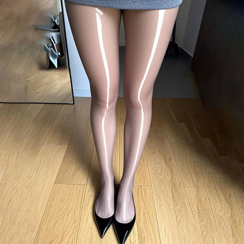 Women Transparent Disco Socks