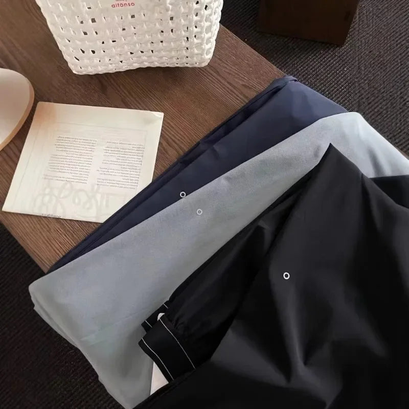 Women High-Waist Casual Street Trousers