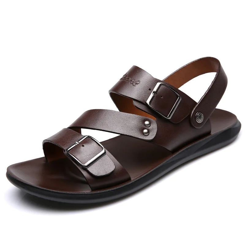 Men Soft Sole Leather Sandals