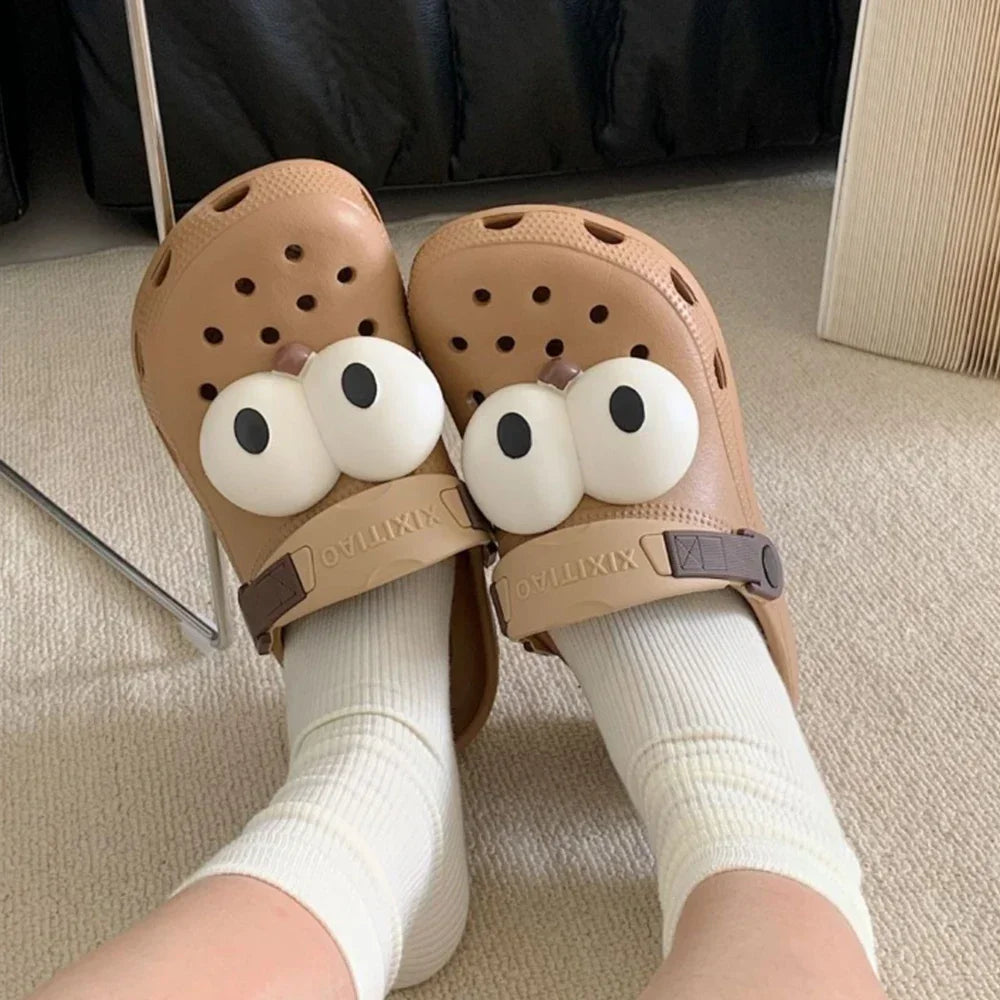 Women Funny Eye Shoe Charms Cute Accessories