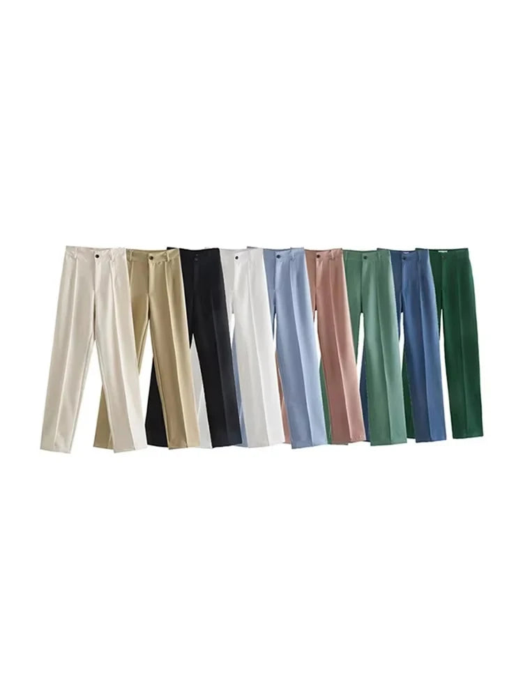 Women Office Straight Pants