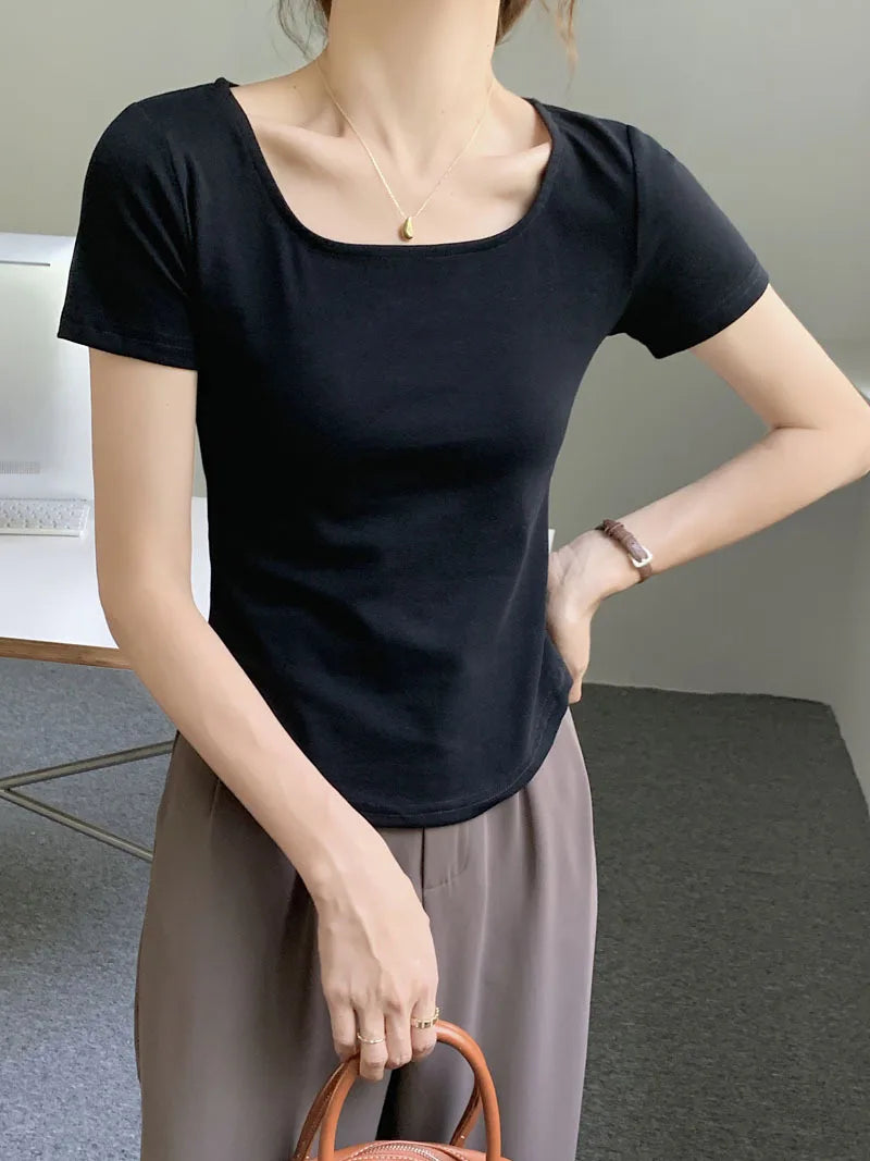 Women Chinese Buckle Tee