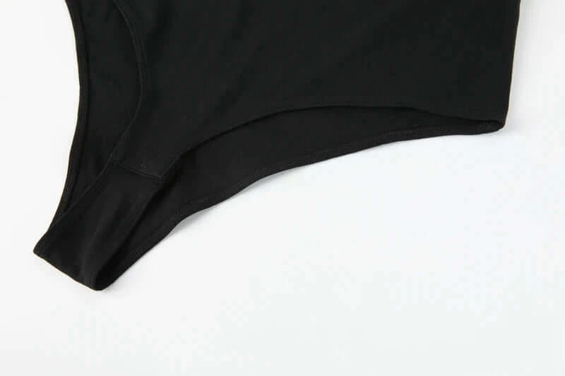 بدلة جسم نسائية برقبة عالية وأكمام طويلة