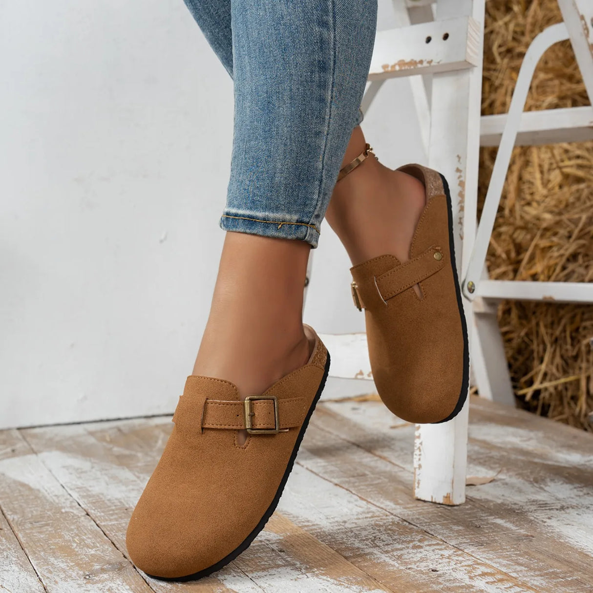 أحذية ثلج نسائية بكعب منخفض حتى منتصف الساق