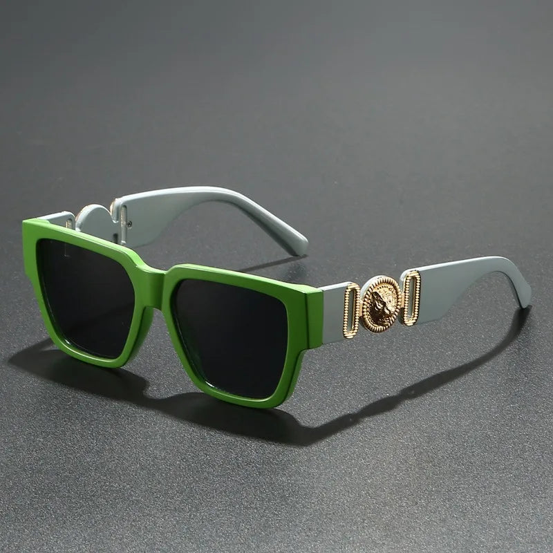 Signature Leopard Square Sunglasses