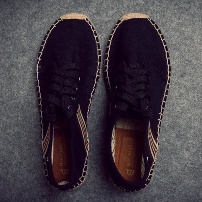 Men’s Luxury Casual Canvas Fisherman Shoes