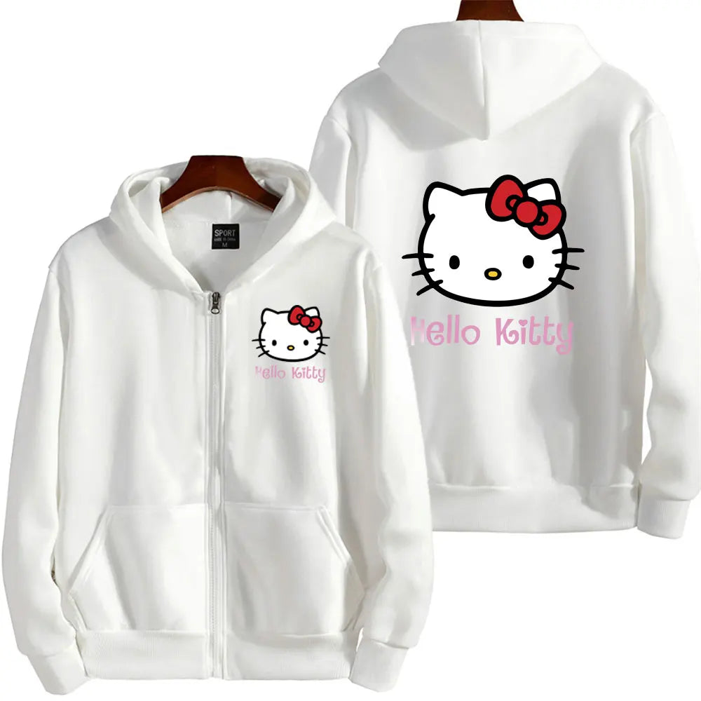 Hello Kitty Pattern Hoodie