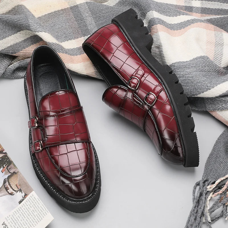 Men Platform Formal Leather Shoes