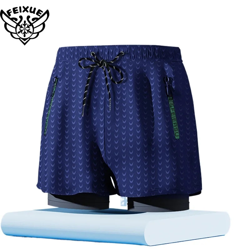 شورت سباحة رجالي للشاطئ بمقاسات كبيرة