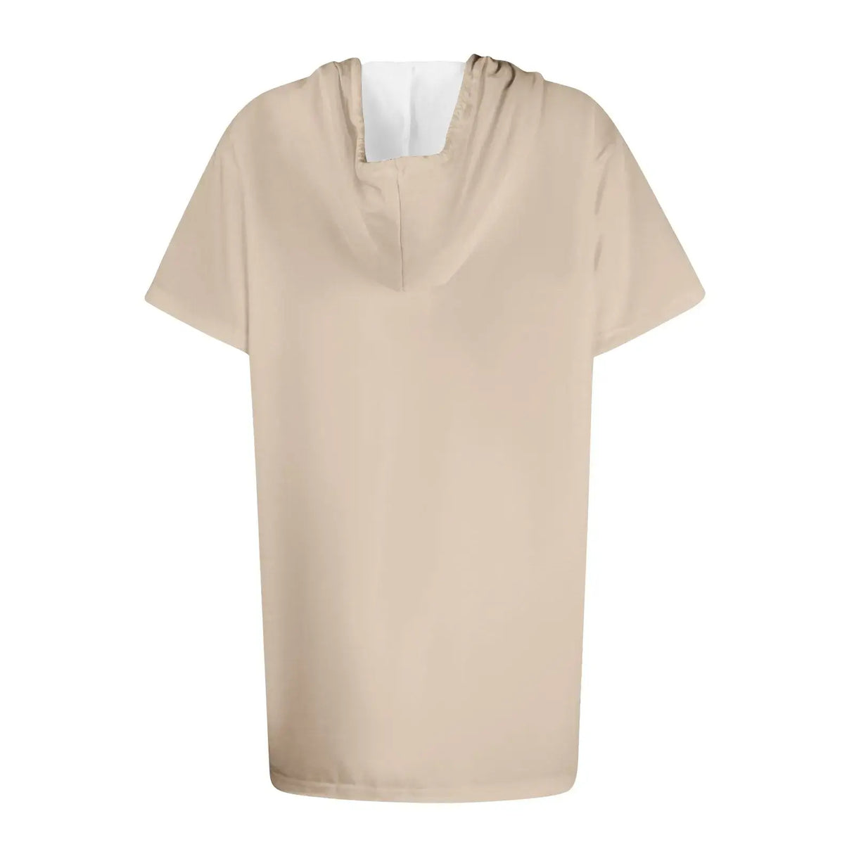 هودي نسائي كبير الحجم بأكمام قصيرة