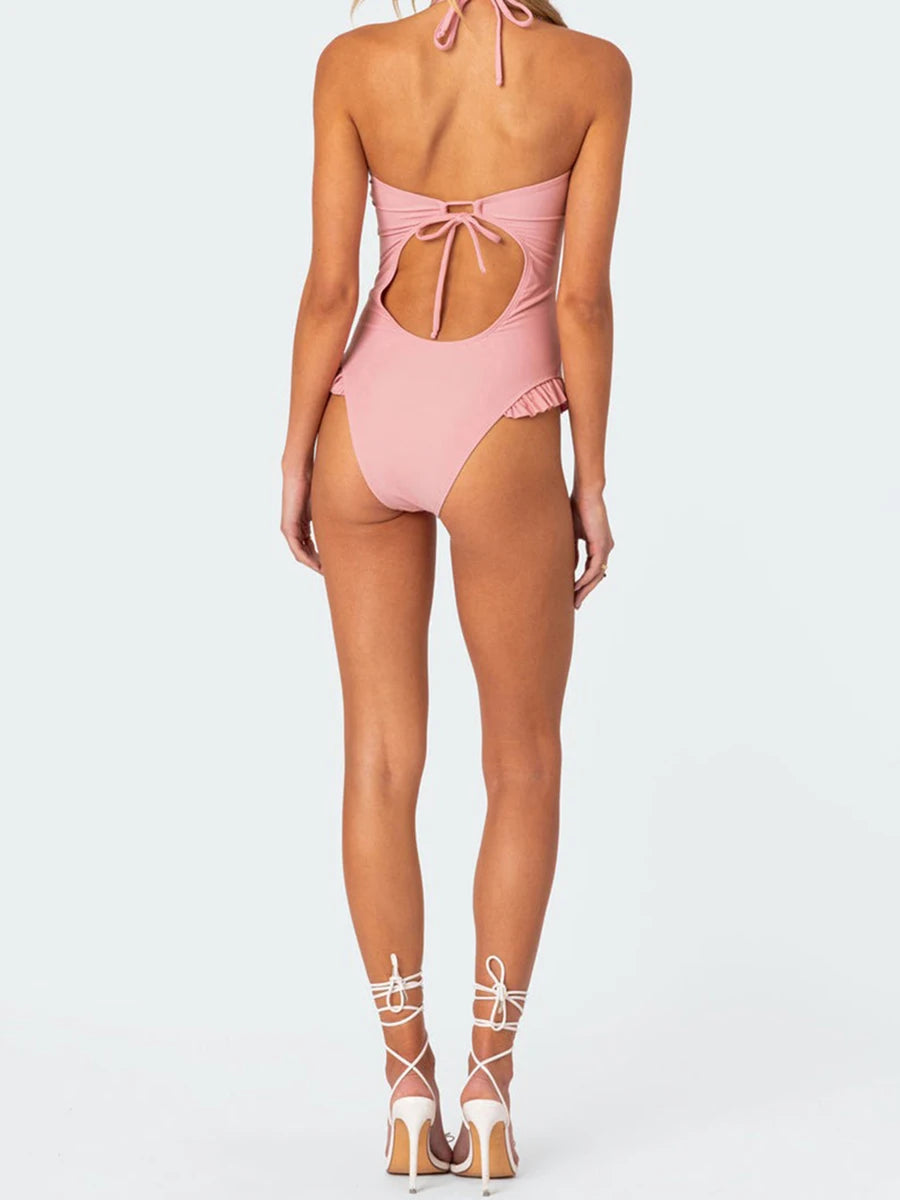 Vintage Ruffle Swimsuit