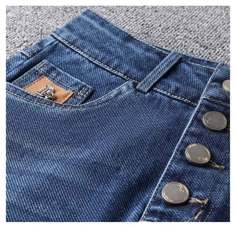 WrapFit™ – Slim A-Line Wrap Skirt (High Waist, Spring/Summer Casual)