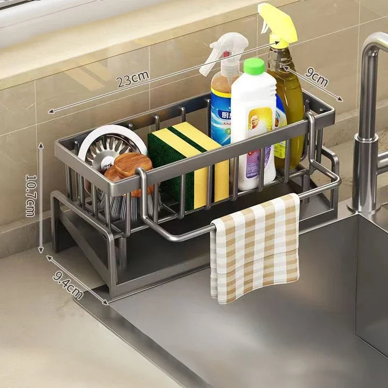 Kitchen Sponge & Dish Rack Organizer