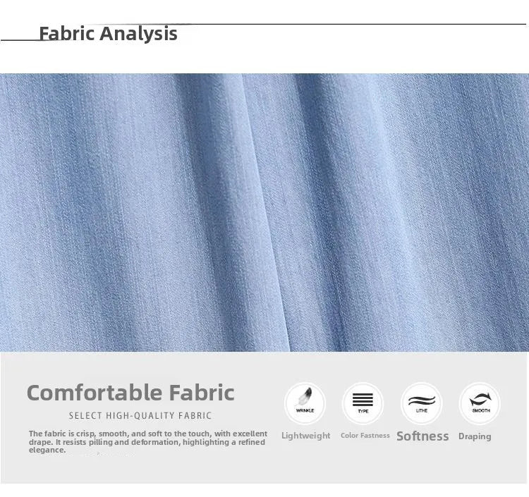 Women Ice Silk Wide Leg Jeans