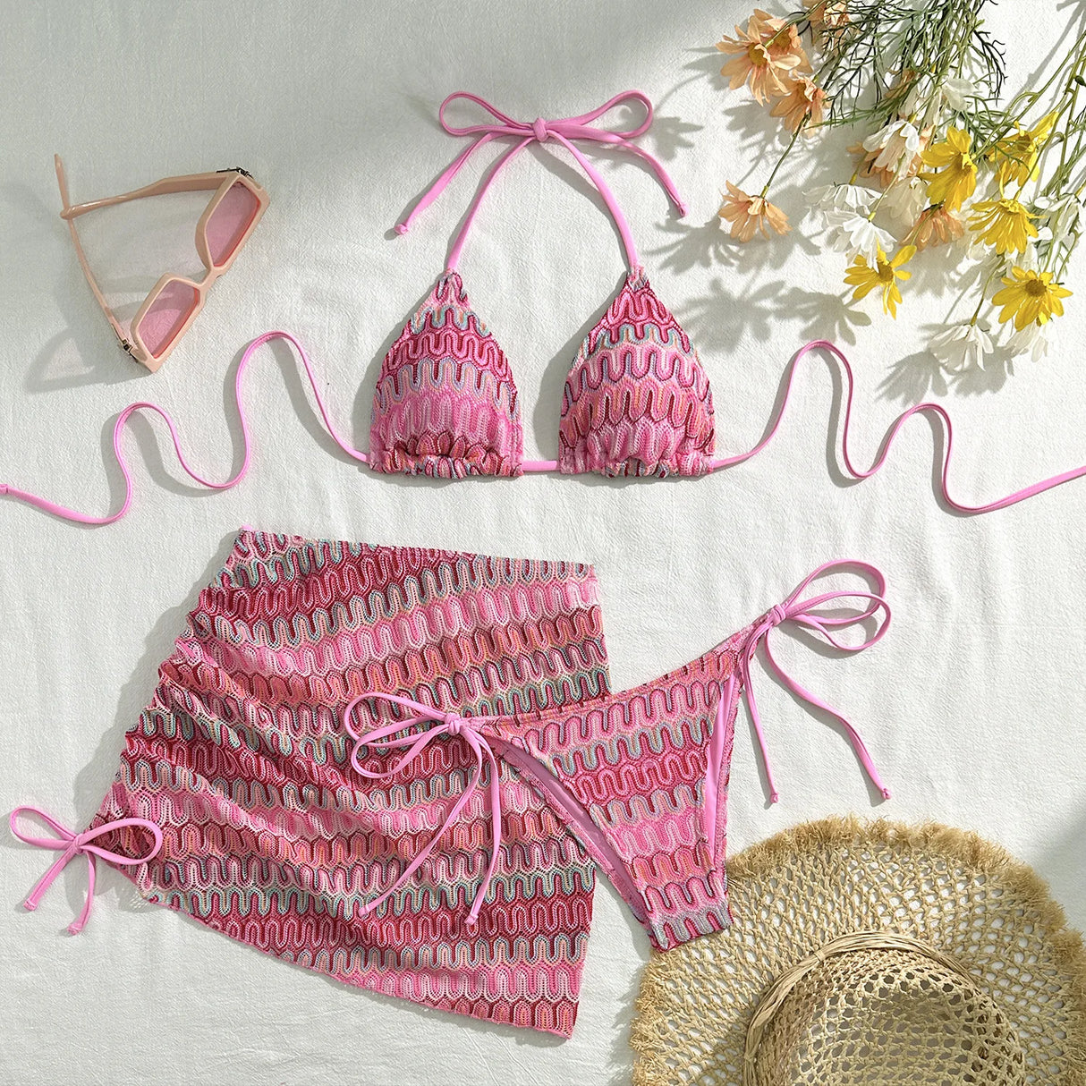 3PCS Brazilian Bikini Set