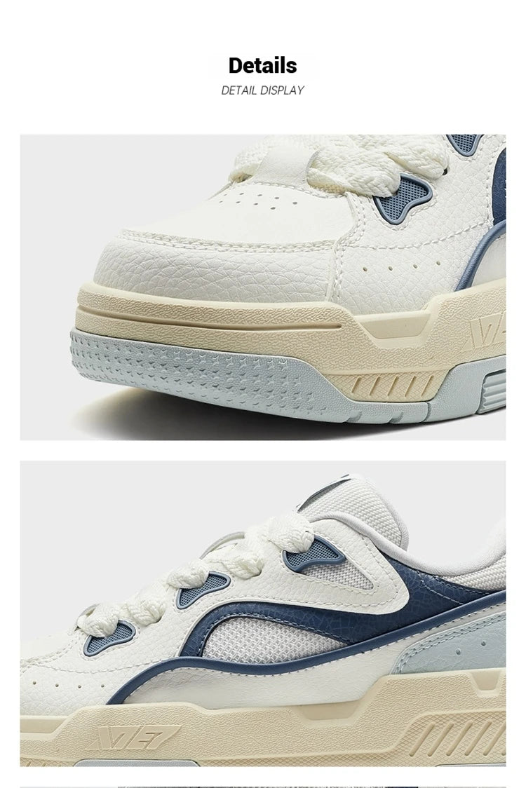 حذاء رياضي Xtep للرجال بنعل سميك للتزلج على الألواح