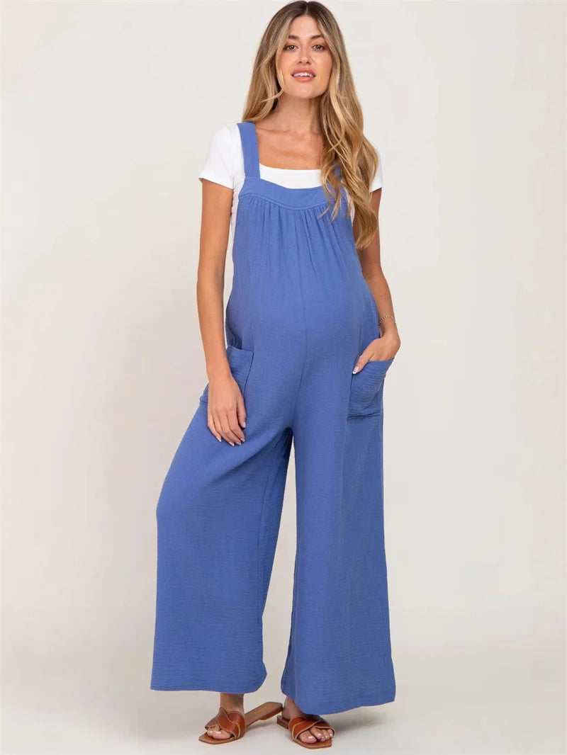 High Waist Lantern Sleeve Maternity Dress