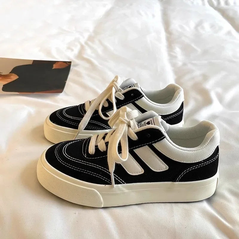 Women Canvas Shoes Platform Walking Shoes