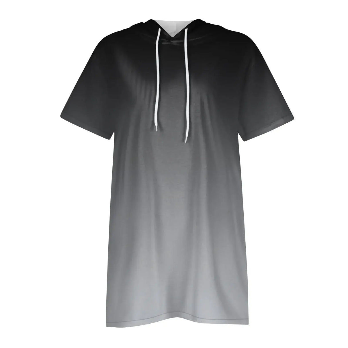 هودي نسائي كبير الحجم بأكمام قصيرة