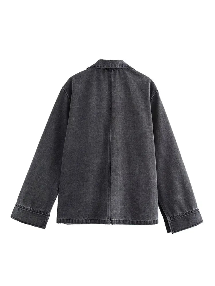 طقم بلوزة وبنطال جينز للنساء