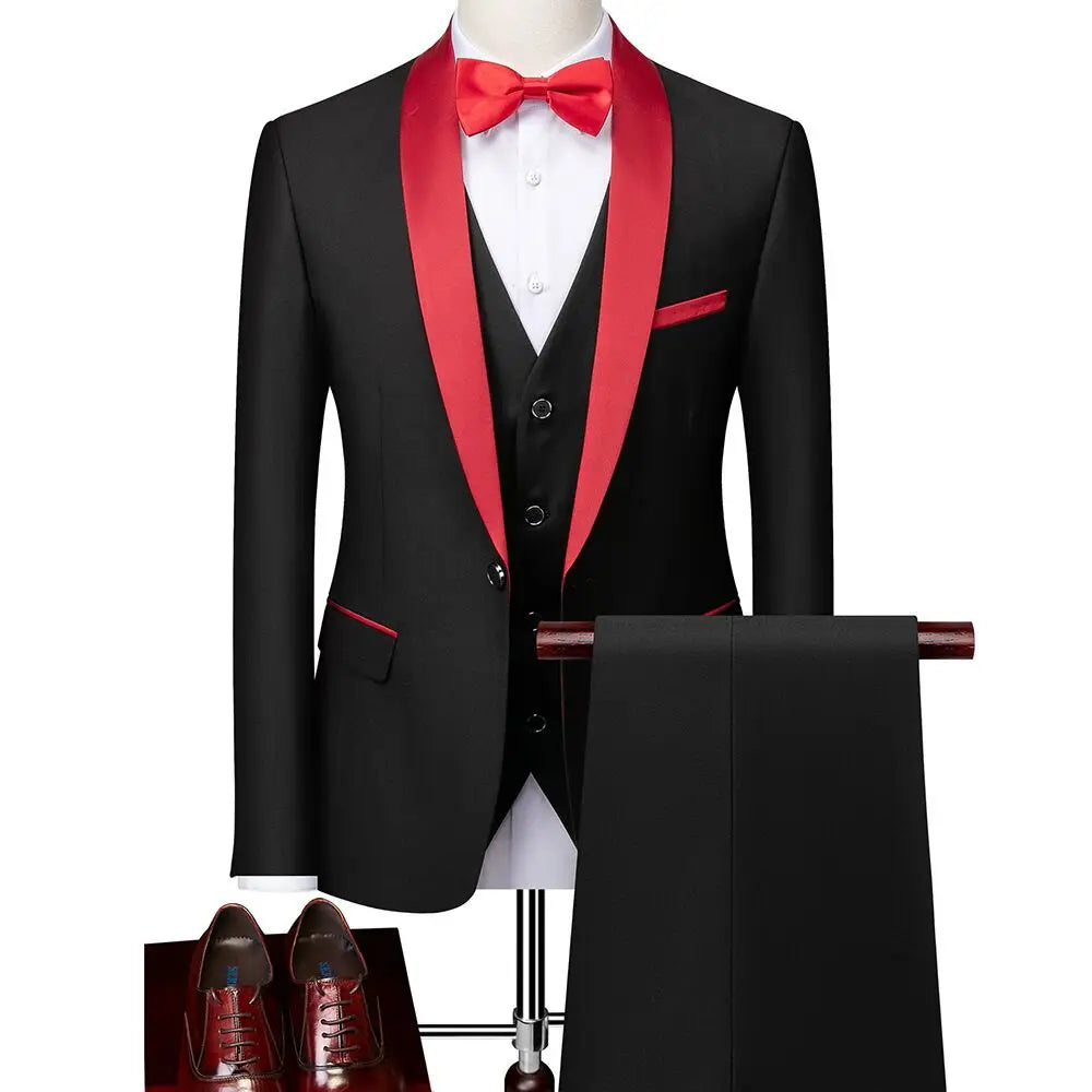 Men's Plus Size Suit – Business 3-Piece Outfit