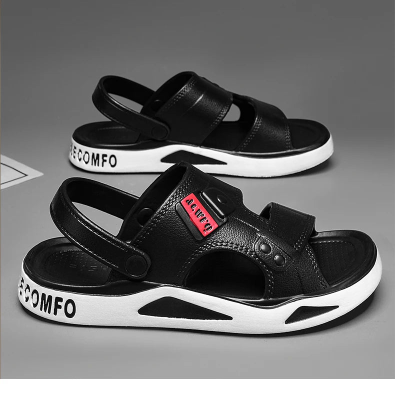 صنادل رجالية بنعل سميك من مادة إي في إيه