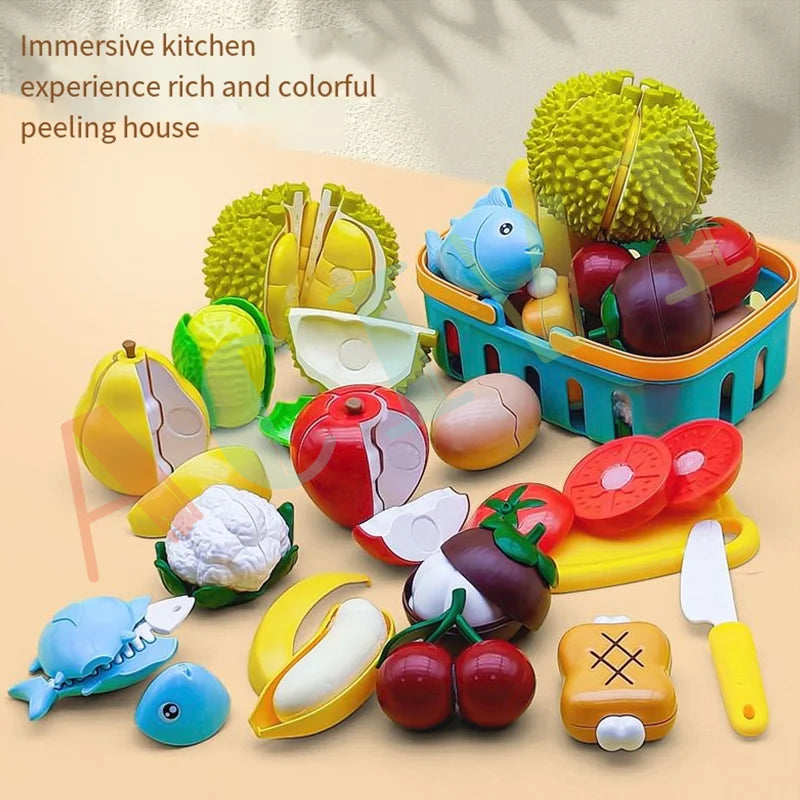 Kids Pretend Play Kitchen Food Set