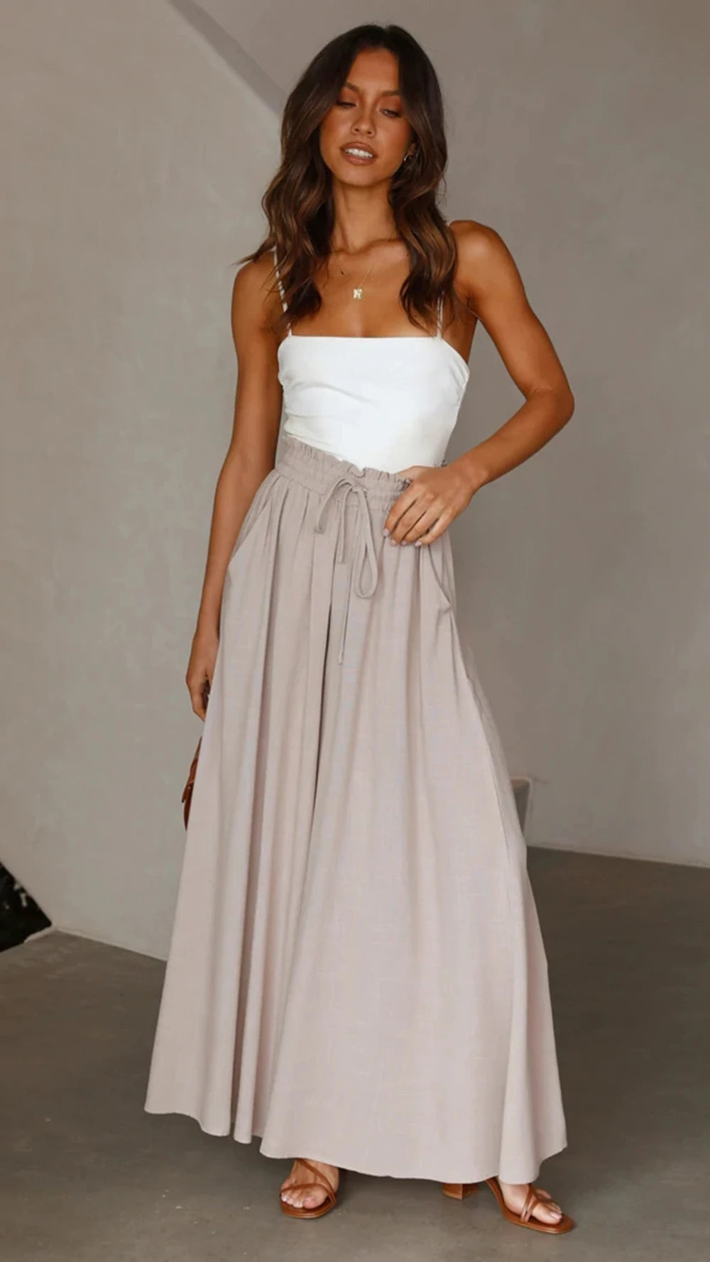 Women Summer Wide Leg Pants