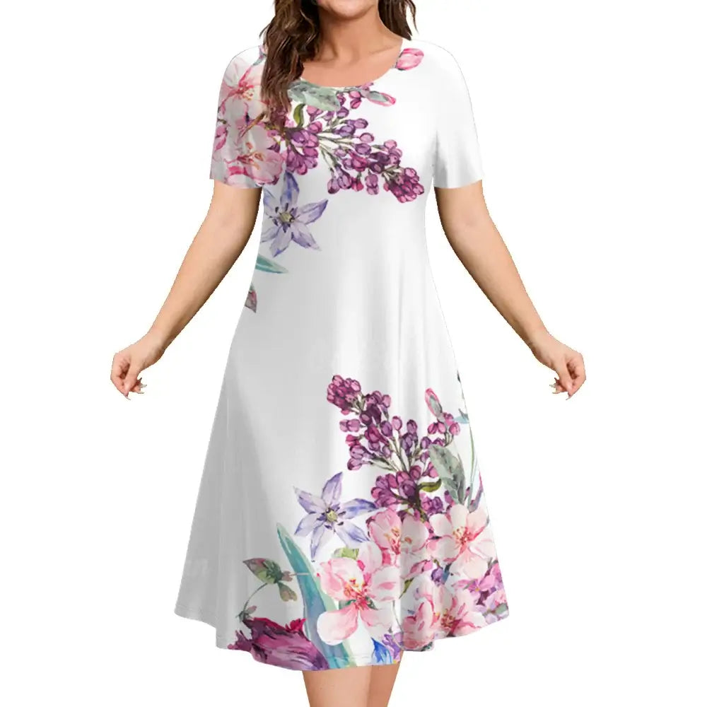 Women's Dresses Flower Elements Travel Party Dresses