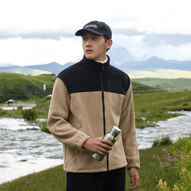 Unisex Plus Size Softshell Fleece Jacket