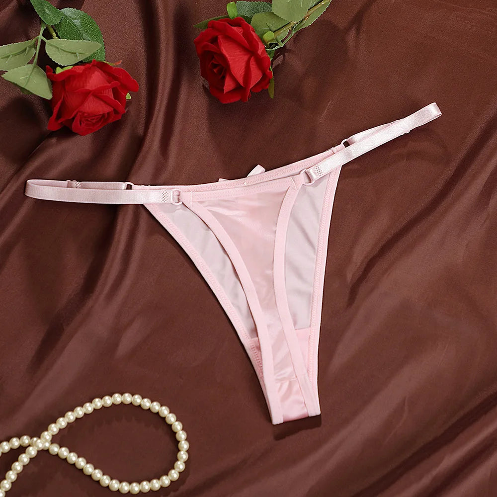 Women Adjustable Satin G-Strings