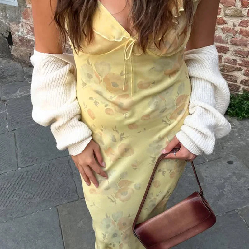 Women V Neck Lace Bodycon Dress