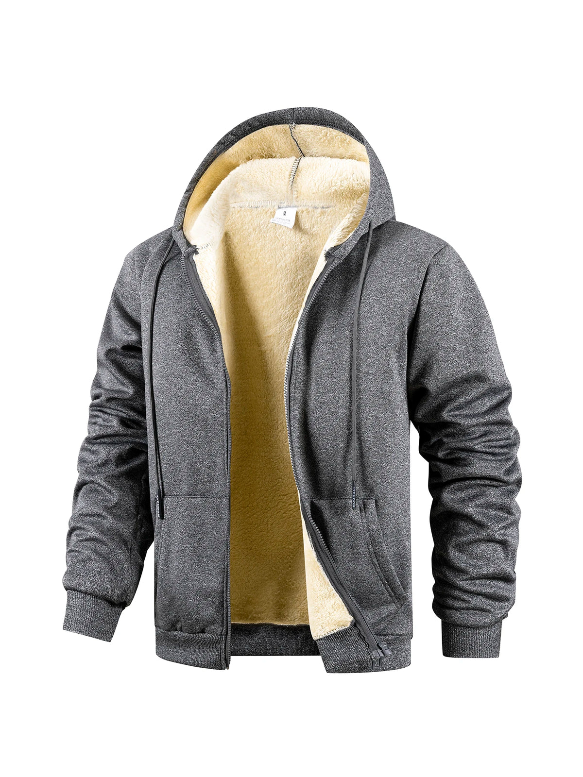 Men's Thick Fleece Zip Hoodie