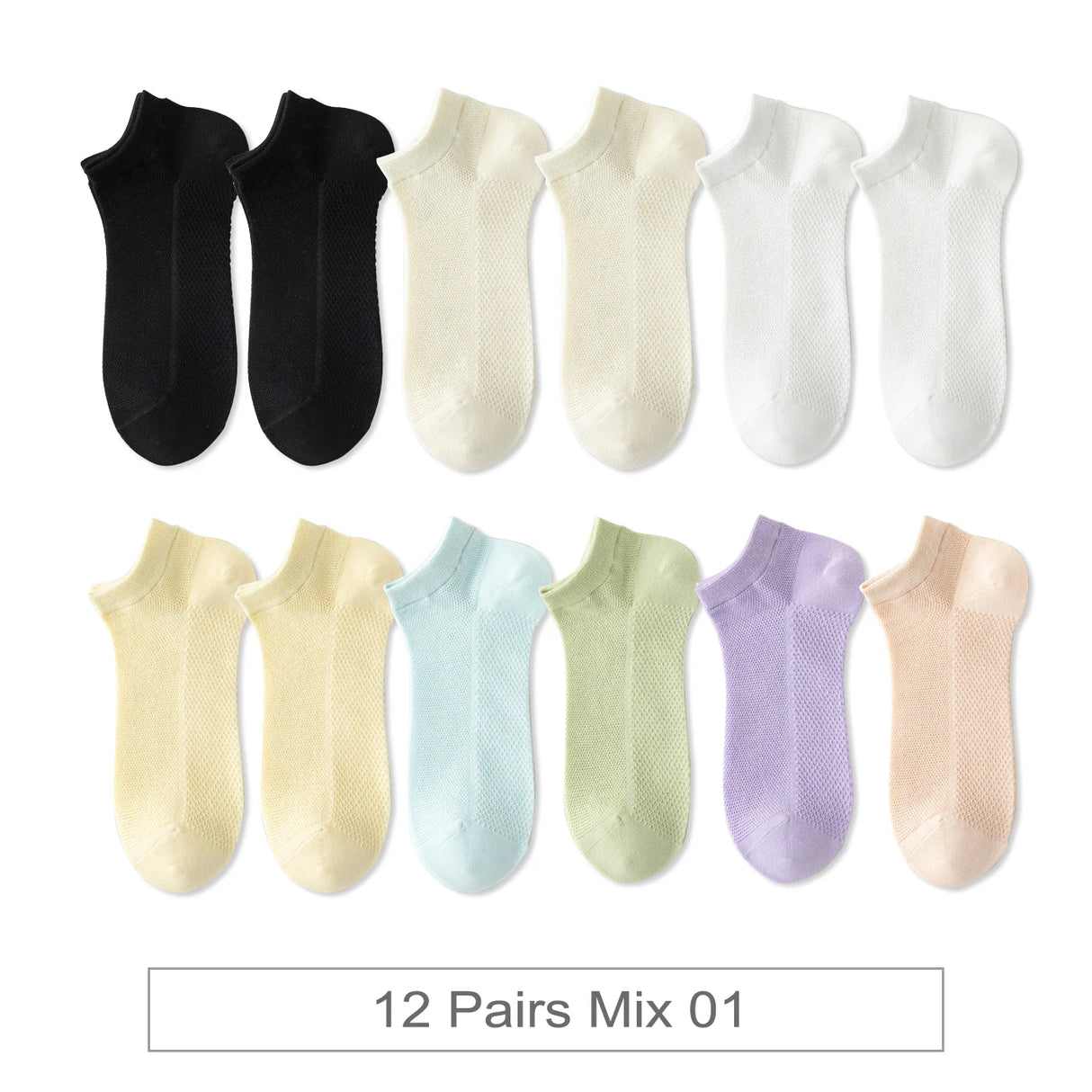 Women Cotton Mesh Socks