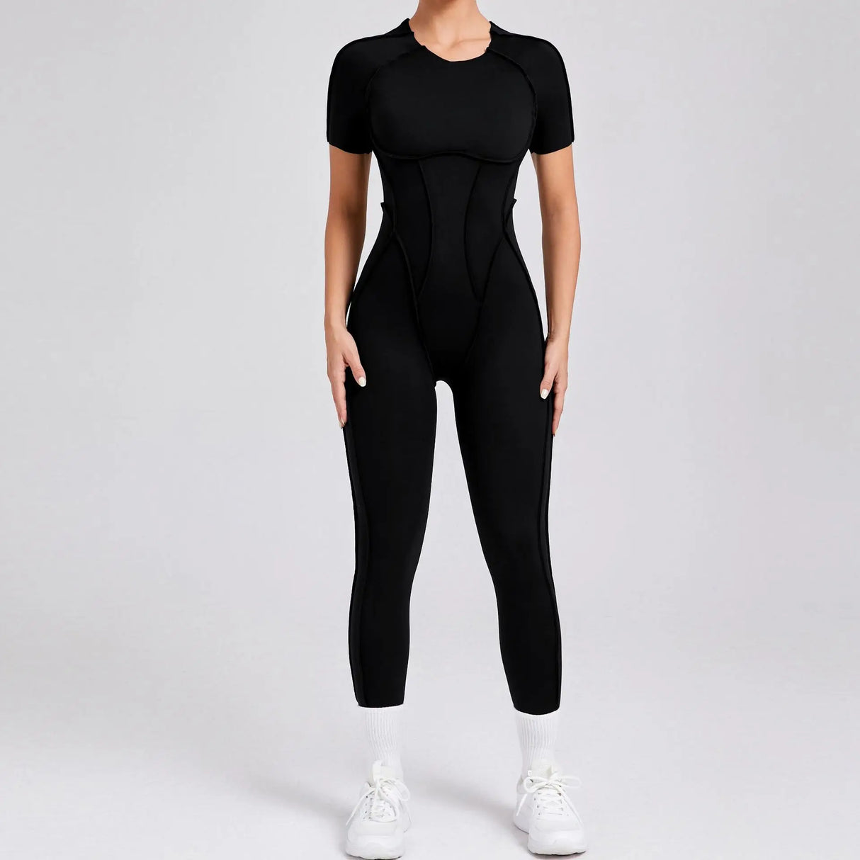 Women Backless Yoga Jumpsuit