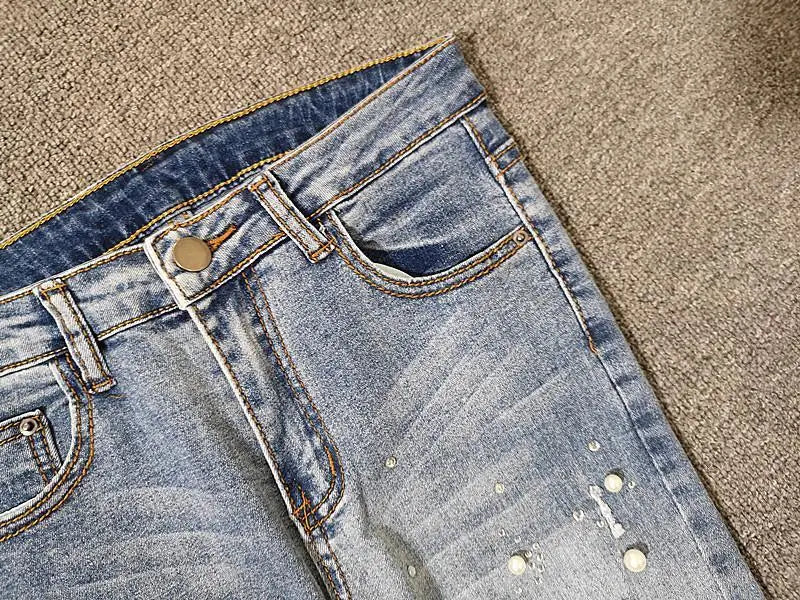 Nailed Bead Women's Skinny Jeans