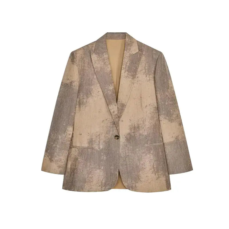 طقم فستان وسترة من الدانتيل المرقّع للنساء