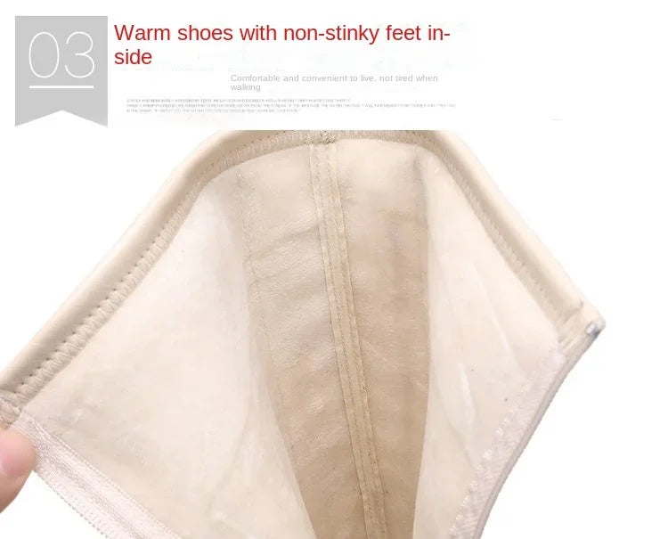 أحذية نسائية متوسطة الساق، أحذية دراجات نارية ناعمة