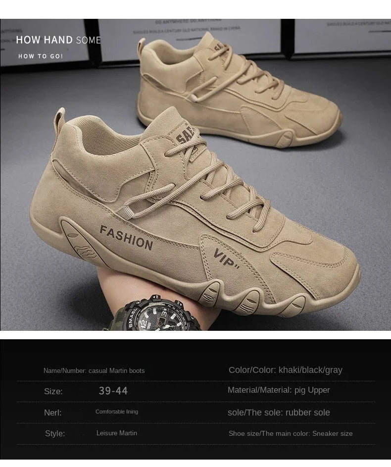 أحذية الكاحل غير القابلة للانزلاق للرجال