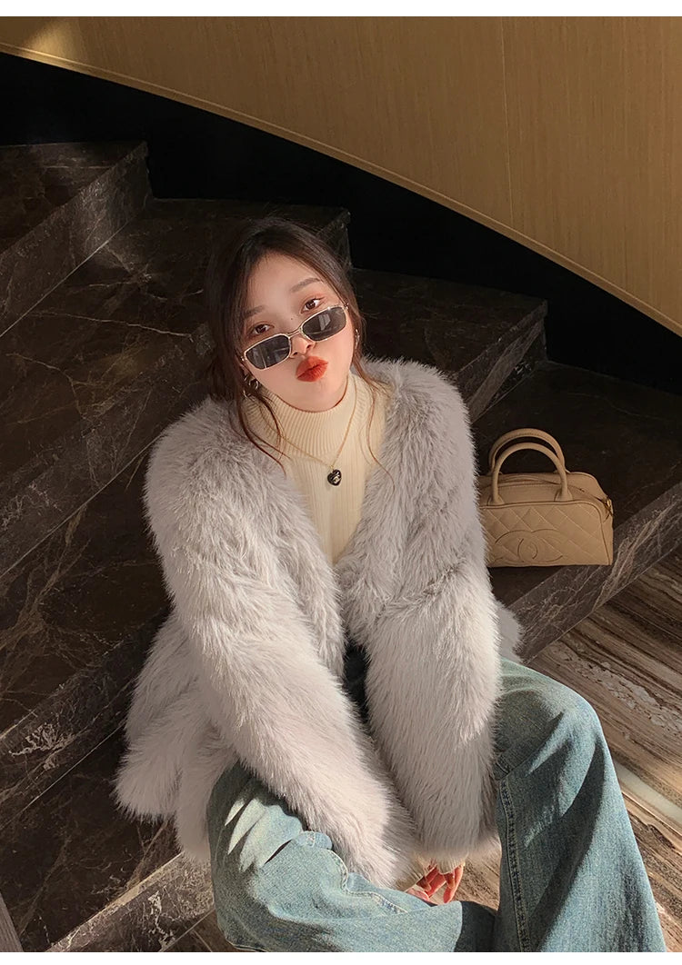 Women's Retro Red Turtleneck Sweater