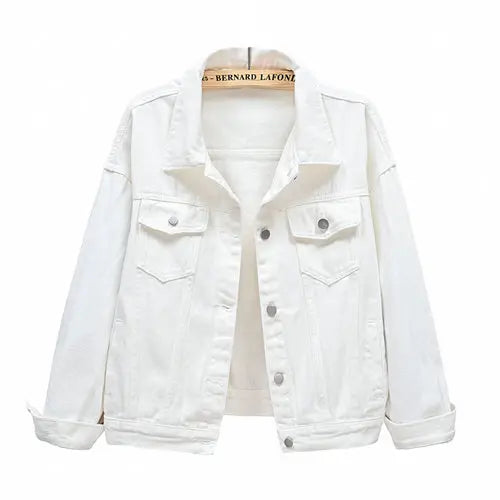 Pure Color Women's Denim Jacket
